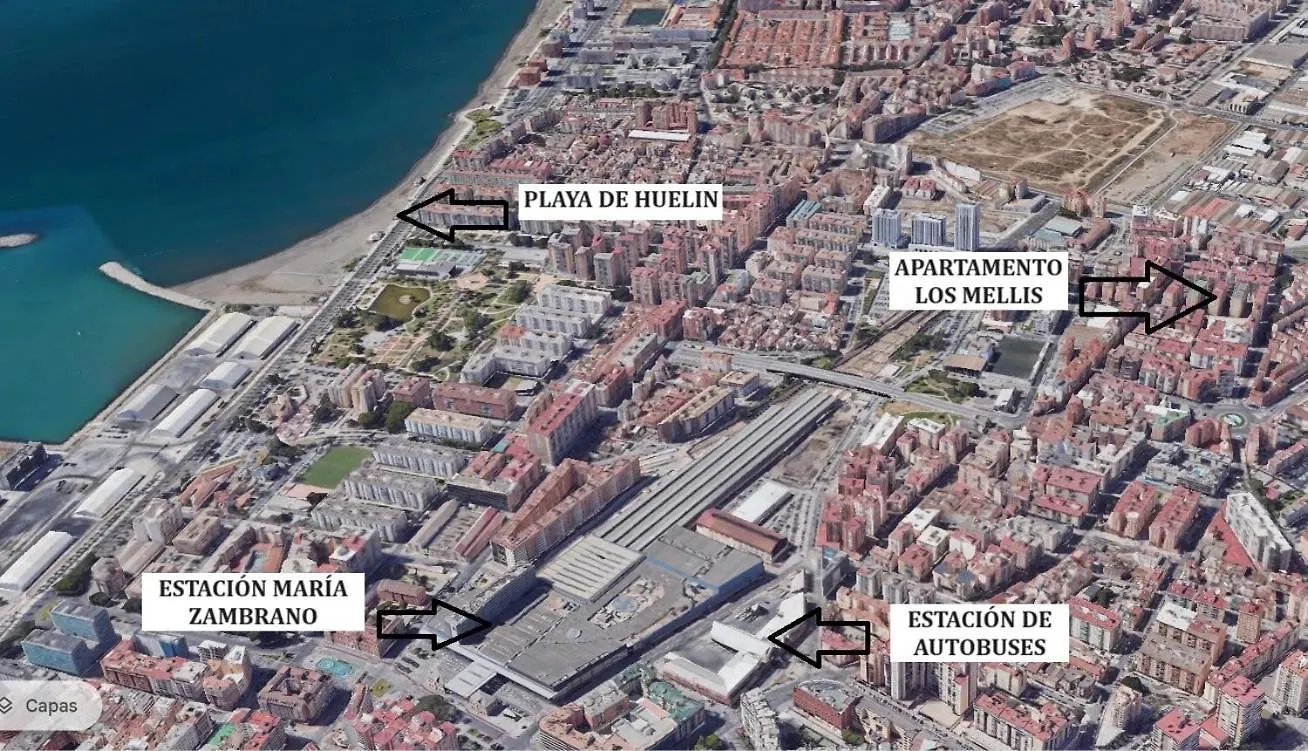 Los Mellis Apartment - Maria Zambrano Train Station & Bus Málaga